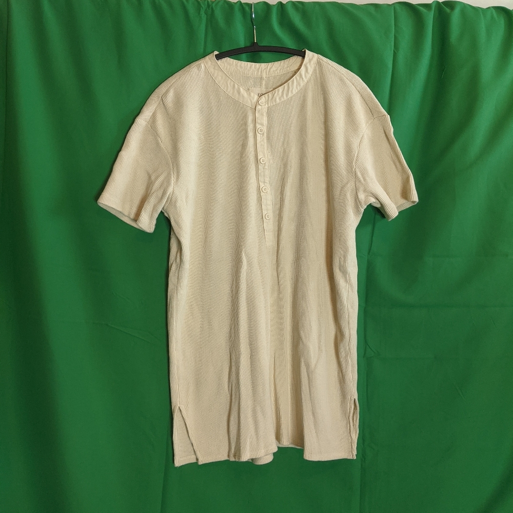 Fear of God FOG knit thermal henley t-shirt